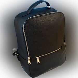 Radley London $325 Sunny Dene Leather Backpack black pebbled new